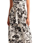 Abercrombie & Fitch Abercrombie & Fitch Emerson Tiered Maxi Dress Black White Floral Size S Photo 0