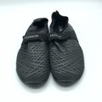 AMV Womens Water Shoes Hook & Loop Fabric Striped Black Size 10 Photo 1