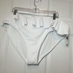 Time And True White Ruffle Cheeky Fit Size 2x Swim Bottoms NWT Photo 0