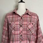 Woolrich  Pink Plaid Geranium 3/4 Sleeves Button Down Shirt, Size MP Photo 2