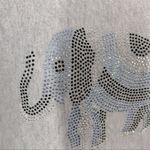 Rachel Zoe Elephant Rhinestone Cashmere Blend Sweater Gray Size Large Photo 4
