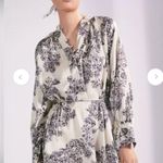 H&M satin floral tie belt dress Photo 1