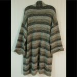 Mystree  long cardigan sweater gray & brown LG NEW Photo 1
