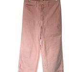 Madewell  The Emmett Wide leg cropped pants light pink size 29 Photo 0