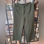 Quince Olive Ultra Stretch Ponte Cropped Wide Leg Pants high rise high rise Photo 4