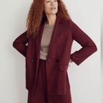 Madewell  • drapeweave caldwell double breasted blazer in cabernet sz XXS Photo 0