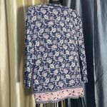 Lucky Brand $Offers M Floral Blue and Pink Women's Top Photo 3