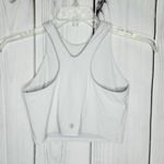 Athleta Conscious Crop Longline Sports Bra Tank Top Women's Size XS White Photo 3