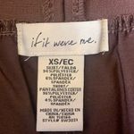 If It Were Me  Skirt XS Chocolate Brown Pleated Skater Shorts Attached Preppy Photo 1