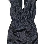 H&M H&am black sequin fancy cocktail party mini dress Photo 0