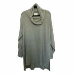 Anthropologie Maeve By  Green Cowl Neck High Low Tunic Sweater Large Photo 4