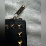 Michael Kors  Womens Saffiano Leather Stud Long Zip Clutch with gold tone studs. Photo 3