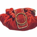 Velvety Mini Bag, Burnt Orange Photo 0