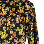 Caroline Constas Allonia Black Floral Print Long Sleeve Trumpet Gown Size XS Photo 8