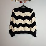 Cleobella  Kori Sweater in Black & Ivory Photo 5