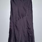 Hutch Anthropologie Gray Bias Satin Skirt Size 8 Photo 2