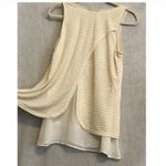 Moa Moa  LOVE Sleeveless Tank Top Blouse Layered Medium Stripes Boho Bohemian Photo 5