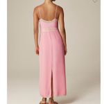 J.Crew Babydoll Pintuck Lace Trim Slip Dress Crepe de Chine Pink Satin XXS NWT Photo 2