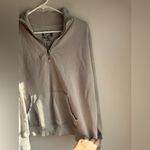 C&C California  Women’s Tan Cream 1/4 Zip-Up Sweater Sunwashed XL Photo 2