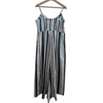 Xhilaration Xhiliration Striped Sleeveless Keyhole Front Cropped Jumpsuit Junior Size XL Photo 2