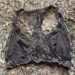 Lace Bralette in Dark Gray Size M Photo 2