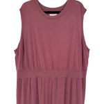 Athleta Womens Sleeveless Santorini Cinch Dress Size 2X Mauve Casual Comfy Photo 5