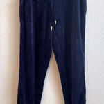 American Vintage JUICY COUTURE Vintage Y2K Navy Blue Velvet Jogger Pants Womens XS Photo 0