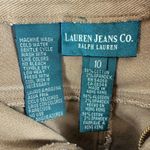 Lauren Jeans Co. Vtg Cotton Khaki Camel Tan Straight Leg High Rise Jeans Size 10 Photo 4
