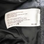 WE-AR4 Italy Wool Blend Woven Collarless Full Zip Bomber Jacket Gray Black Large Photo 2