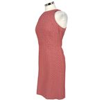 Ann Taylor  Coral Pink Patterned Sleeveless Sheath Dress Size 6 Photo 5