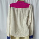 Kate Spade NWT Cream π―% Silk Long Sleeve Button Up Blouse Shirt Top **Size 0** Photo 2