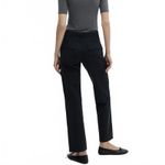 Mango  100% Cotton Pocket Cargo Jeans Pants Charcoal NWT Size 4/S Photo 4