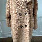 Jayley Mocha Faux Shearling Coat OSFM Photo 3