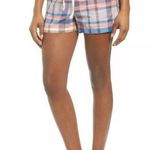 Caslon | Blue Nichole Plaid Stretch Multi Colored Shorts Size M Photo 2