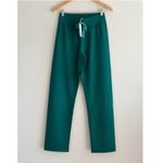 FIGS High Waisted Livingston Basic Scrub Pants in Hunter Green, Size X-Small Photo 5