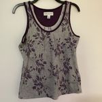 Live Love Lounge By Karen Neuburger Tank Top Large Purple Photo 0