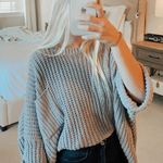 Oversized Grey Pocket Sweater Gray Photo 0