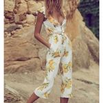 For Love & Lemons For Love & Lemons Limonada Jumpsuit White Size Medium Photo 2
