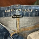 American Eagle Outfitters Ripped Blue Skinny Jeans Size 2 Short Photo 3