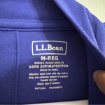 L.L. Bean Royal Blue Cotton Supima Cardigan Size Medium Photo 2
