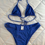 Blue Bikini Set Size Medium top & Large top Photo 0