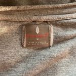 Free People  Movement Surfside Cyclebar Gray Cropped Sweatshirt with Black Logo Photo 3