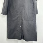 Everlane Women's Size Medium Classic Anorak Trenchcoat Dark Grey Black Timeless Photo 4