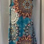 Sleeveless Shift Dress Sz:S Blue Photo 0