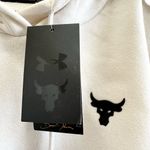 Under Armour  Project Rock Fleece Short Sleeve Cropped Hoodie Sweatshirt L NWT Photo 3