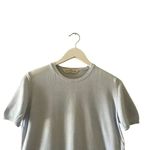 Marks & Spencer Cotton Crewneck Ribbed Knit Blue Soft Cozy SZ 42 # 1224 Photo 2