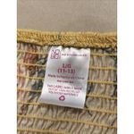 No Boundaries Women’s Jumpsuit Large Floral Smocked Bodice Adjustable Straps Yellow Photo 6