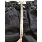 Free People  Maggie Mid-Rise Straight-Leg Jeans in Washed Black 100% Cotton Sz 26 Photo 8