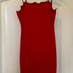 Popular 21 - Beautiful Red Double Strap Dress with Ruffle Detail - Brand new! Photo 0