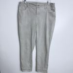 So Slimming Girlfriend Ankle Jeans Size 12 Petite Green Chico's Size 2P Photo 1